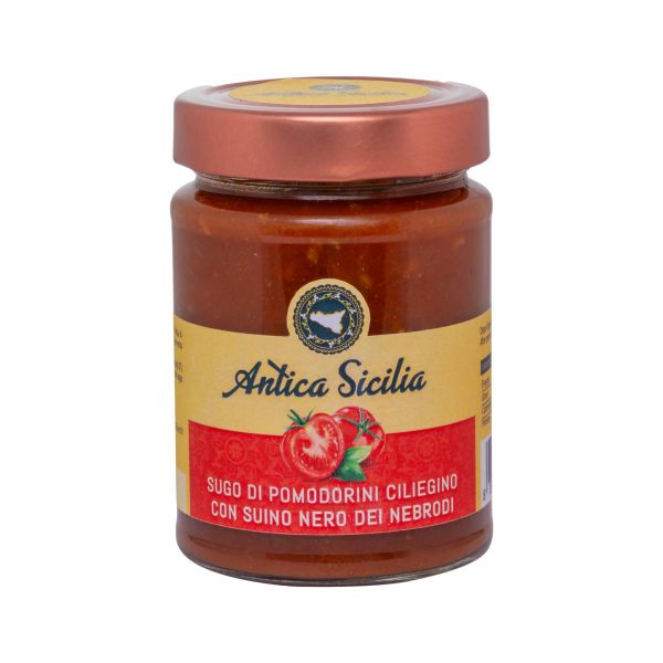 Salsa di Pomodoro Ciliegino con Suino Nero dei Nebrodi
