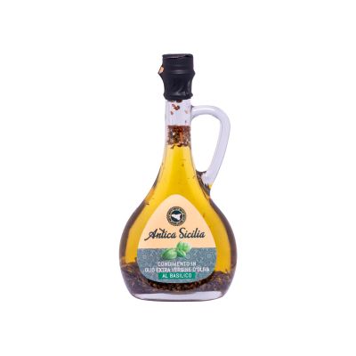 Olio Aromatizzato al Basilico – Condimento Gourmet Siciliano