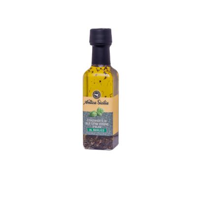 Olio Aromatizzato al Basilico – Condimento Gourmet Siciliano
