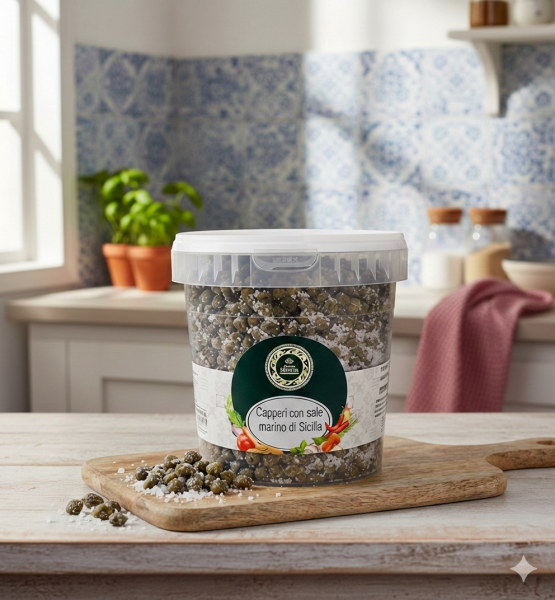 CAPPERI SOTTO SALE DI SICILIA 1 KG