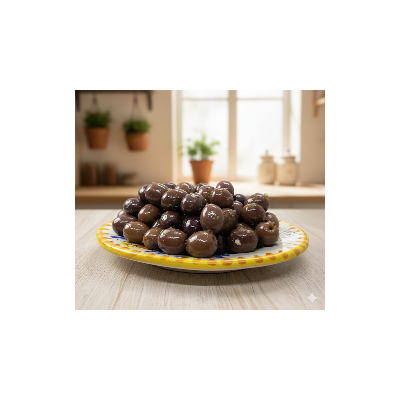 Olive Nere Intere 3 kg – Olive Nere in Salamoia per Cucina, Antipasti e Pizza