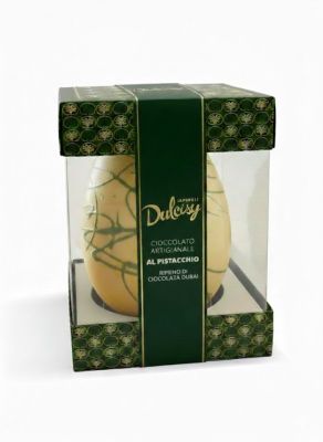 Uovo di Pasqua al Pistacchio Ripieno di Crema al Pistacchio Dubai